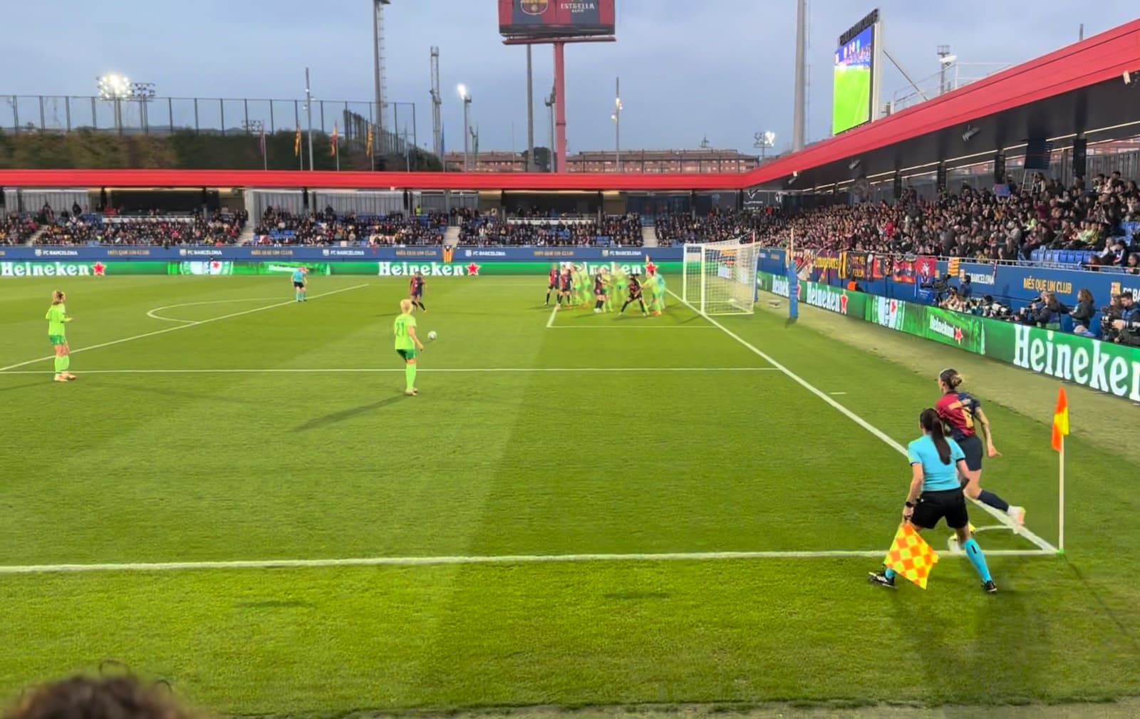 Champions League Match Between FC Barcelona and Wolvesburg at Estadi Johan Cruyff, 2025